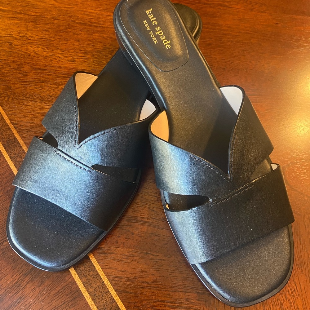 Kate Spade black sandals size 9 1/2. In great condition.